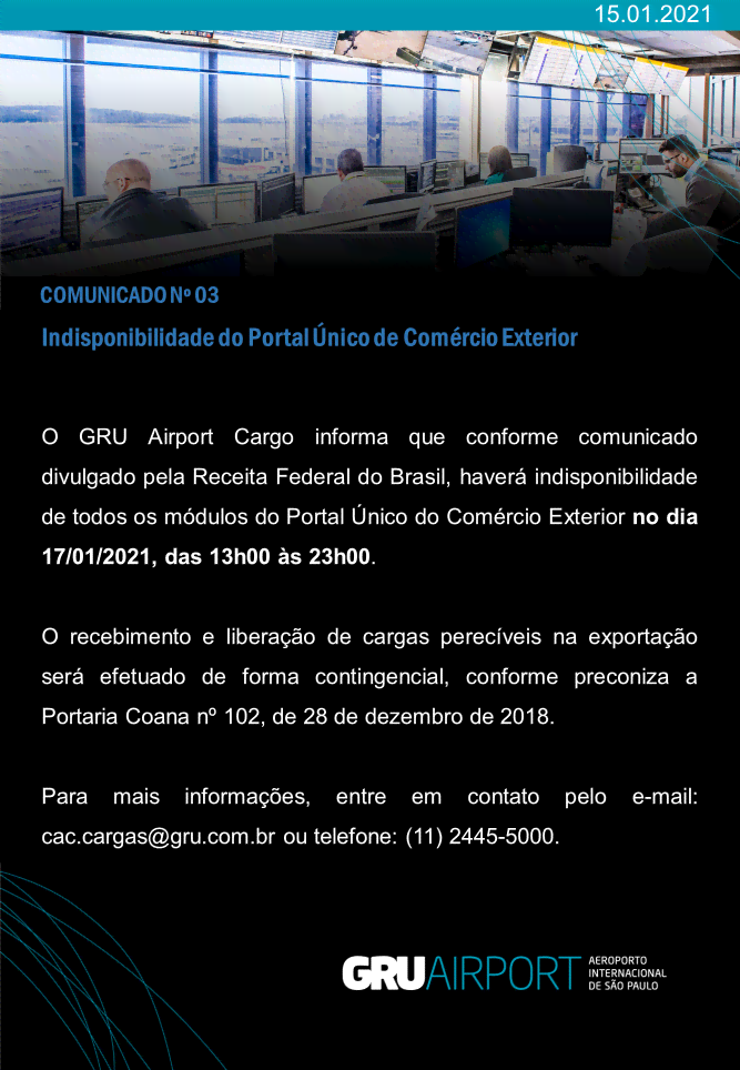 Comunicado GRU AIRPORT nº 03