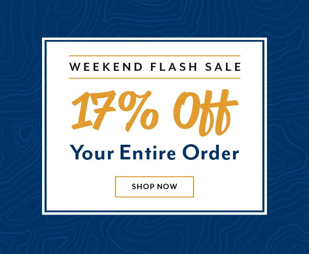Weekend Flash Sale: 17% Off Your Entire Order: Shop Now