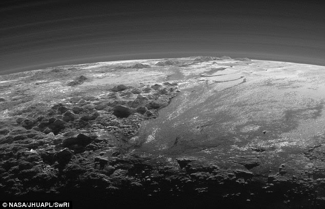 Within our lifetime, Dr Cabrol believes we will find microbial alien life in our solar system. Pluto, pictured here in an image from New Horizons, may harbour such life in its icy landscape