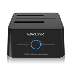 Wavlink USB3.0 to SATA Dual-Bay Hard Disk Case for HDD SSD