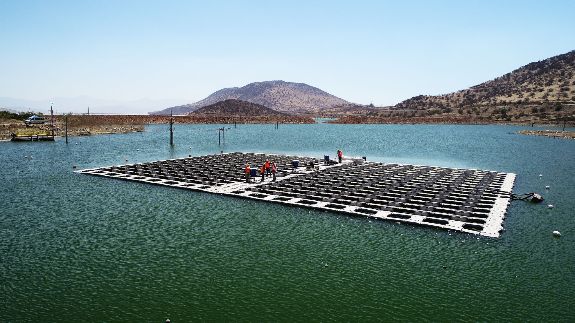 © Lenergie – Los Bronces floating PV plant using Hydrelio® technology, Chile