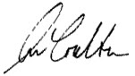 Ann Coulter Signature