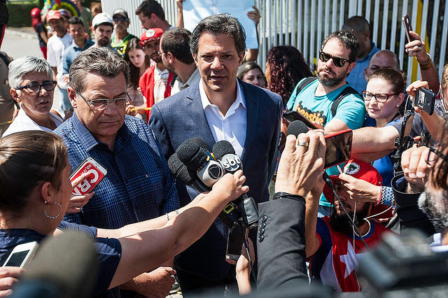 Fernando Haddad (foto), sustituto de Lula en las elecciones de 2018, se confirmó como candidato del PT hace trece días - Créditos: Joka Madruga / Agencia PT