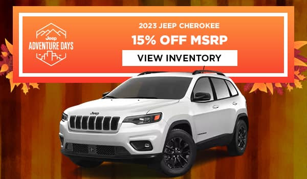 2023 Jeep Cherokee - 15% OFF MSRP
