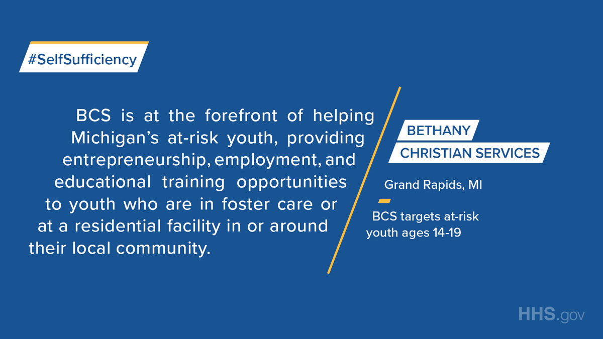 #SelfSufficiency - Bethany Christian Services