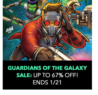 Guardians of the Galaxy Sale: up to 67% off! Sale ends 1/21. 