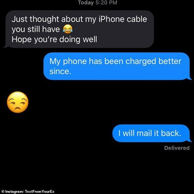 People share their responses to unwanted texts from their exes