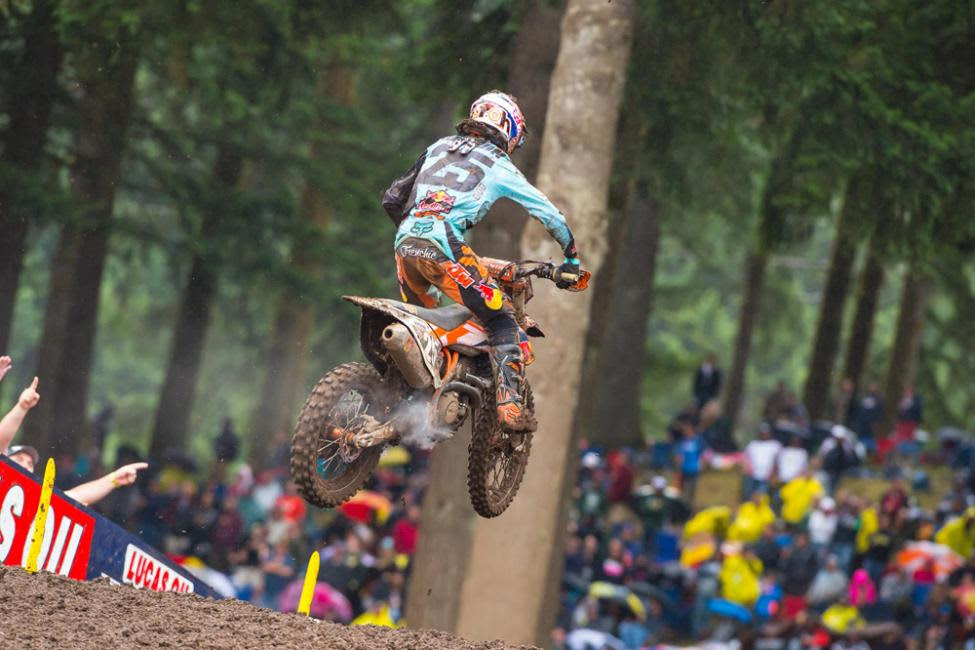 Musquin enjoyed a big day in the points race.Photo: Simon Cudby