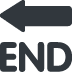 End with leftwards arrow above