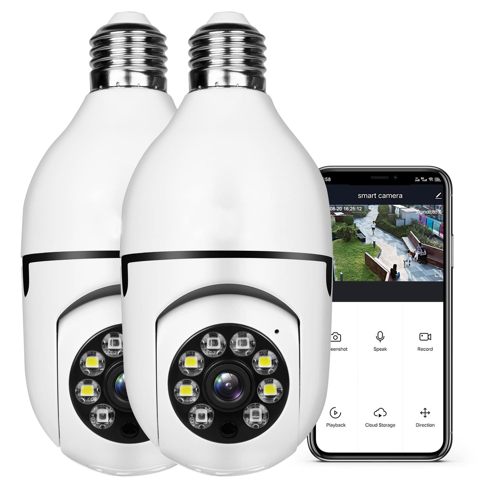 UPULTRA Light Bulb Security Camera