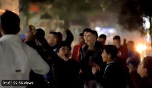 Palestinians celebrate murder of Jews by handing out sweets, mosque loudspeakers scream ‘Allahu akbar’