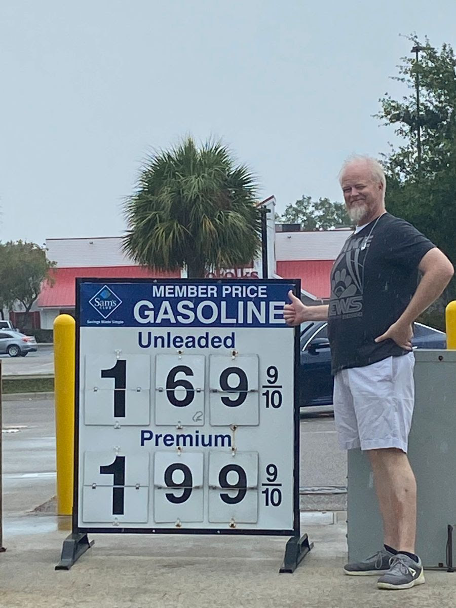 Gas prices signage