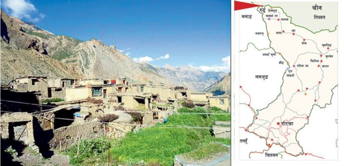A map of Gorkha district of Nepal adjoining Tibet (Photo- News 24)