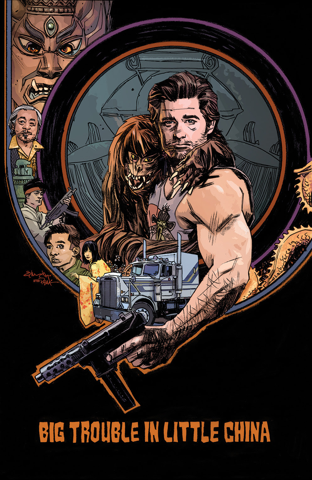 BIG TROUBLE IN LITTLE CHINA #3 Cover C by Tommy Lee Edwards