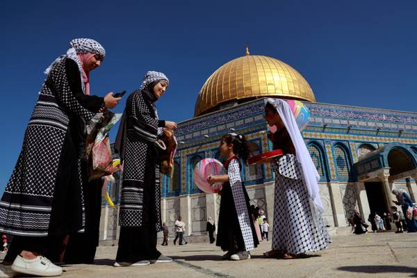 The Prophet Mohammed's birthday at Dome of the Rock in Jerusalem. Reuters 