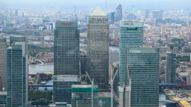 Vista aérea de região central de Londres