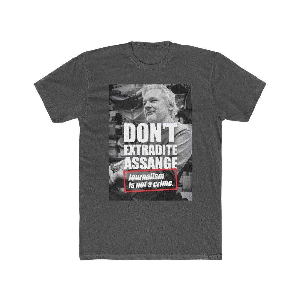 Don't Extradite Assange - Journalism is Not a Crime - Men's Premium Fitted Tee