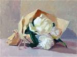 "Small Peony Posy in the morning" - Posted on Thursday, November 27, 2014 by Myriam Kin-Yee