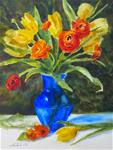 Tulips and Ranunculus- class demo - Posted on Thursday, April 9, 2015 by Pat Fiorello