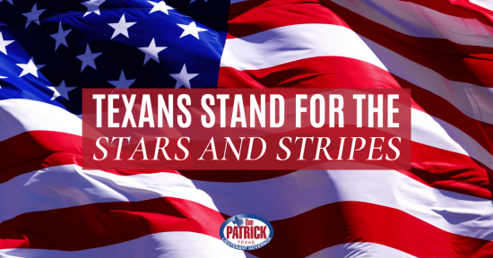 Texans Stand For The Stars and Stripes