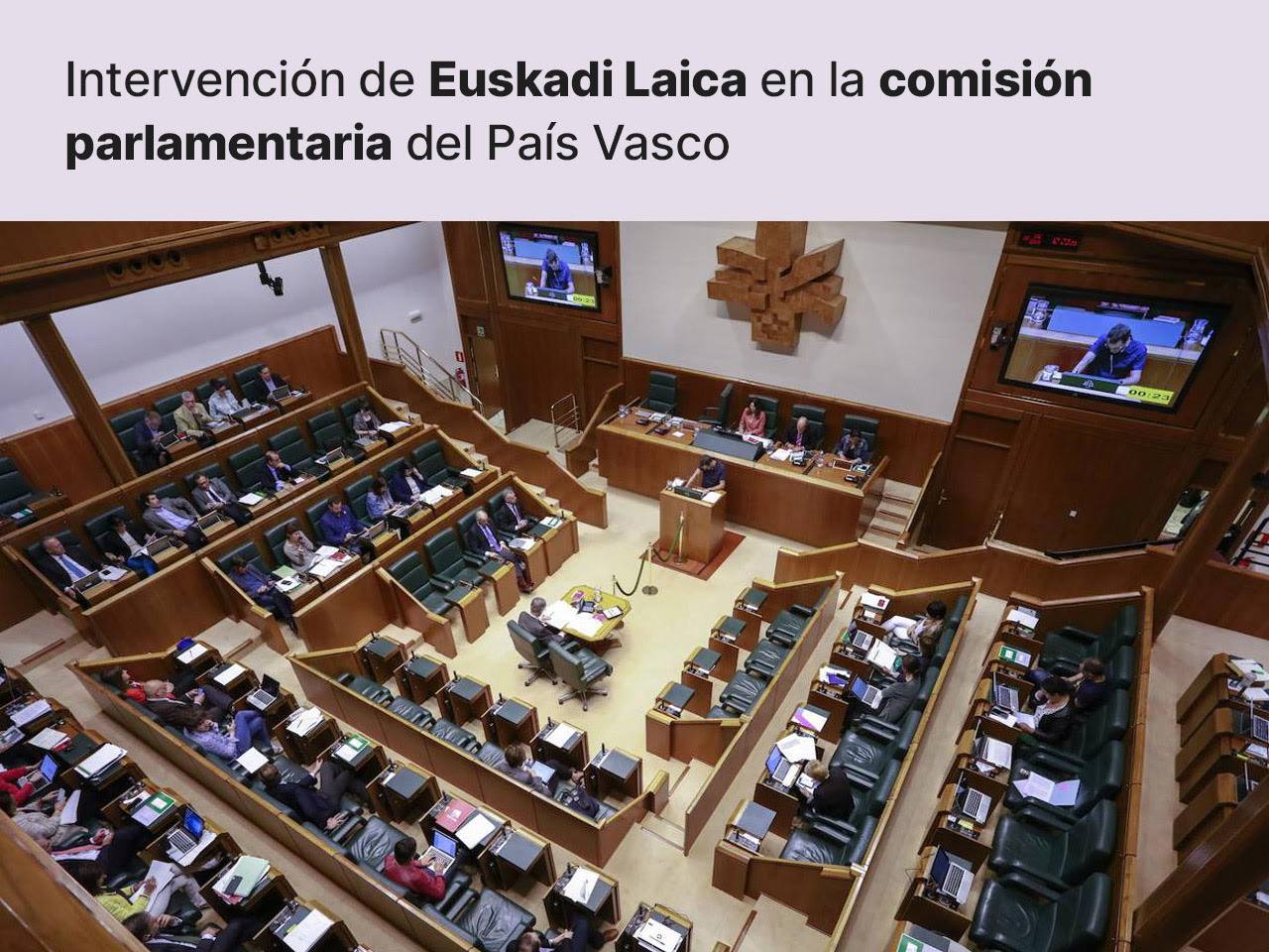 Intervención en la comisión parlamentaria de Mikel González, del grupo Euskadi Laikoa de Europa Laica