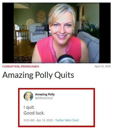 amazing polly quits