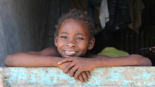 Niño nacido en República Dominicana de ascendencia haitiana.