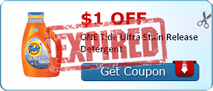 $1.00 off ONE Tide Ultra Stain Release Detergent