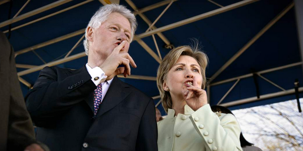 The scandal-prone Clintons