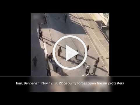 Iranian security forces open fire on protesters