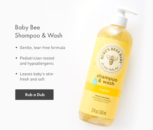 Baby Bee Shampoo & Wash. Rub a Dub.