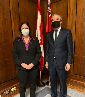 Premier of Manitoba, The Honorable Heather Stefanson, and CEO of Snow Lake Lithium, Philip Gross (January 25th 2022).jpg