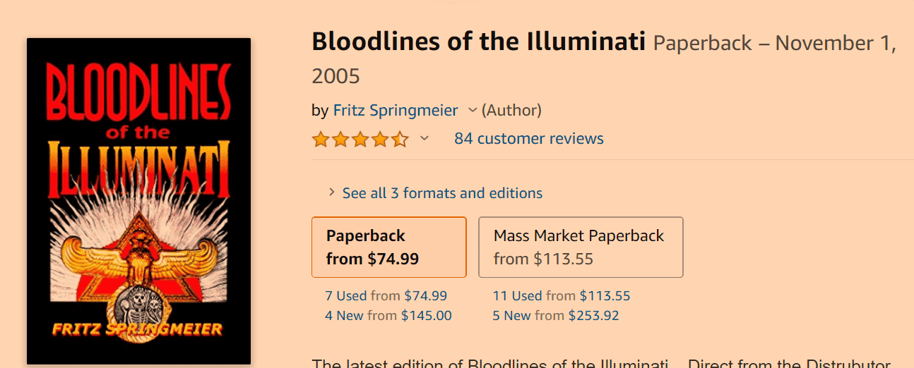 Bloodlines of the Illuminati on Amazon