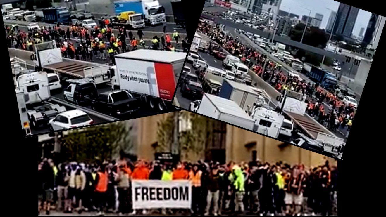 20,000 Shut Down Melbourne Highway In Massive Lockdown Protest Blockade-1320x743