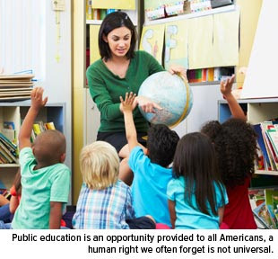 Public Education Opportunity to all Americans July 4th