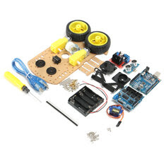 DIY 2WD Ultrasonic Smart Tracking Moteur Robot Car Kit