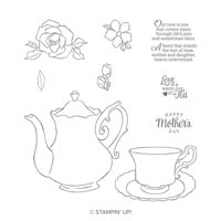 Tea Together Cling Stamp Set