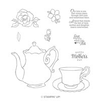 Tea Together Cling Stamp Set Tea Together Cling Stamp Set