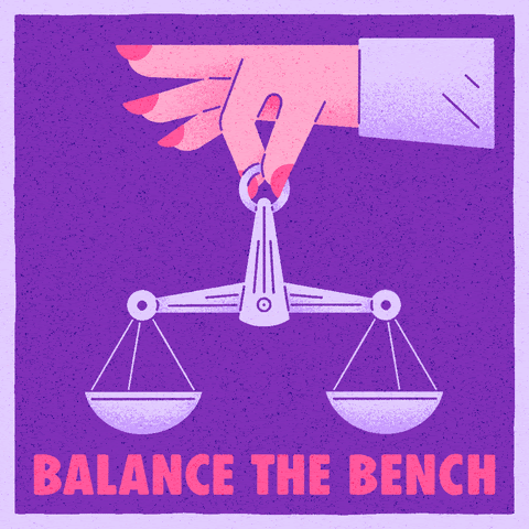 GIF of someone holding a pendulum. Below "balance the bench" is written