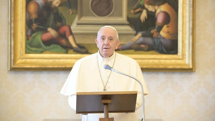 Pope Francis prays the Regina Coeli on Sunday