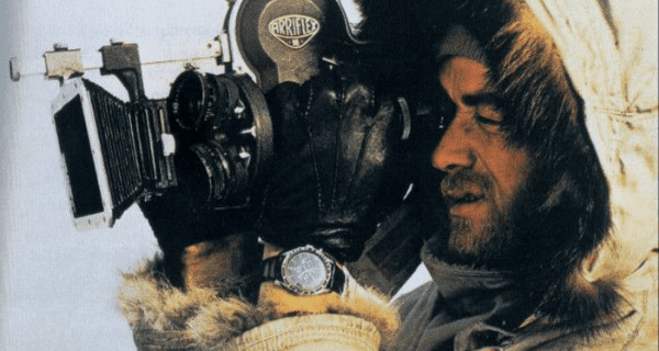 Explorer Ralph Plaisted wearing an Omega Speedmaster at the North Pole