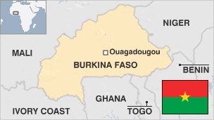 Map of Burkina Faso
