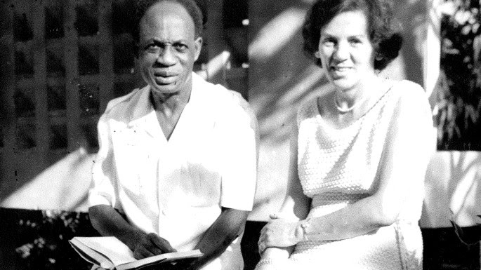 June Milne with Kwame Nkrumah in Conakry, Guinea, in 1970. He settled there after the 1966 coup in Ghana