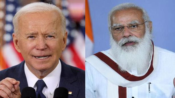  U.S. President Joe Biden and Prime Minister Narendra Modi. 