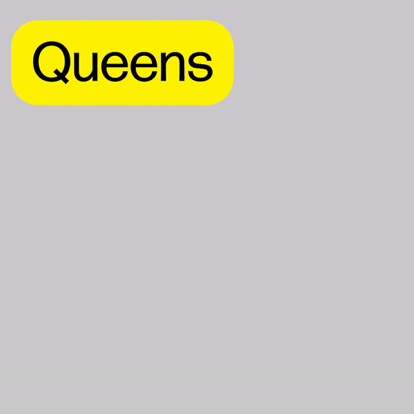 An animated gif with text that reads Queens Museum Gala, May 11, 2023, 6:30pm to 12 am, Honoring Sable Elyse Smith and Angelo Baque