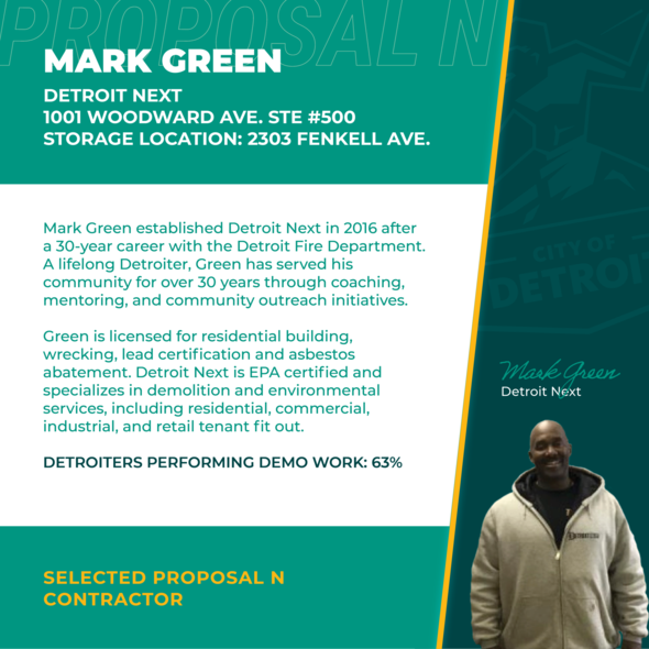 Proposal N Contractor - Mark Green