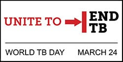 The figure above is the official logo for World TB Day.