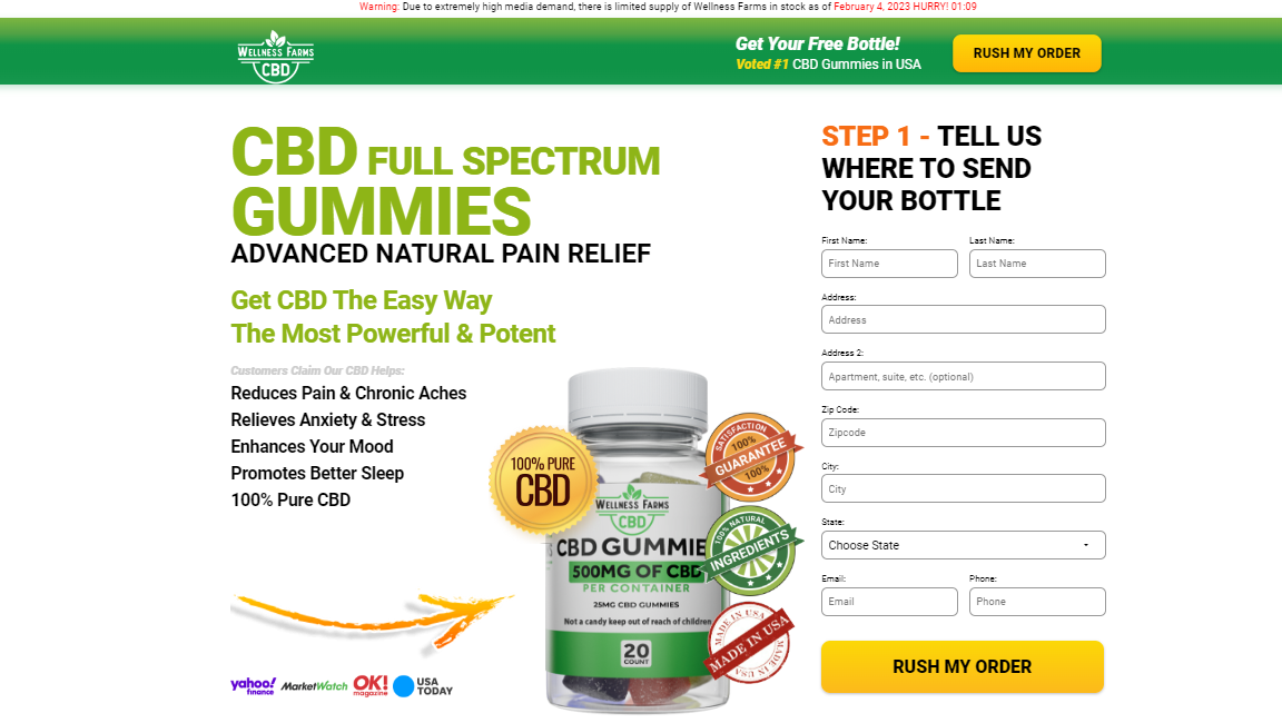 Wellness Farms CBD Gummies - 10 Secrete Ways To Reduce Pain & Aches!