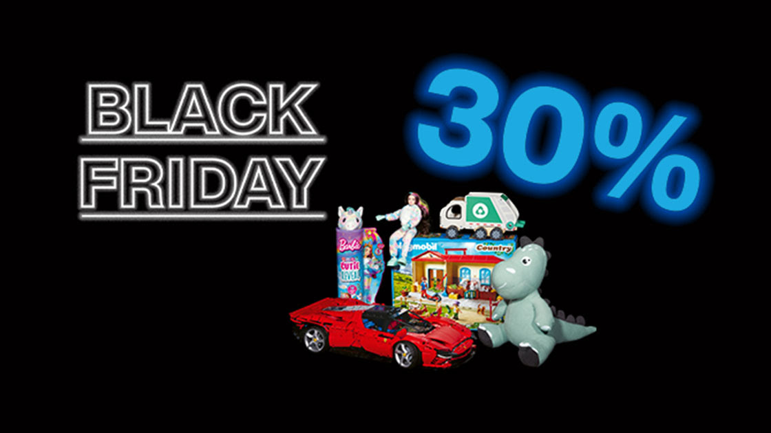 Black Friday: profitez de 30% sur tous les jouets
