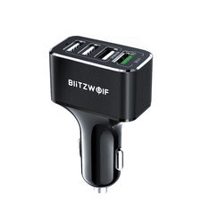 BlitzWolf® BW-SD3 50W 4 USB Ports QC3.0 Car Charger